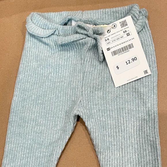 NWT Zara Baby Soft Ribbed Leggings 3-6 months - Picture 6 of 7
